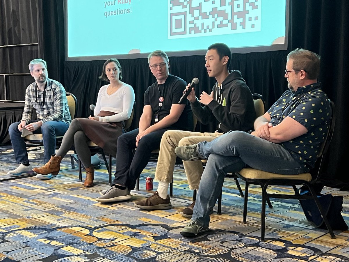 We're excited to be on the ground at #RubyConf2022! We've seen so many excellent talks and had great conversations. Our Day 2 Ruby Problem is also live 👉 bit.ly/3FeFJBv @peterzhu2118 @vinistock @eileencodes @tenderlove @ChrisGSeaton @flavorjones @rubyconf