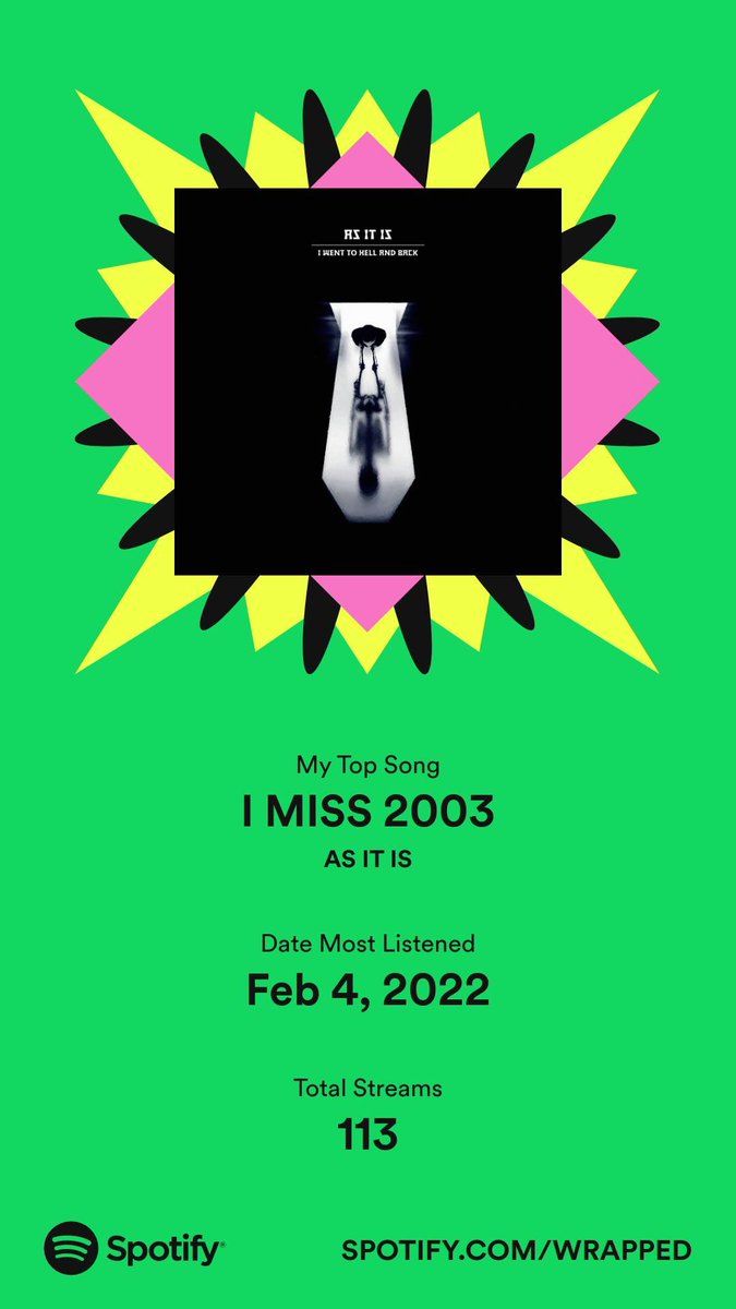 ashleypiper32's tweet photo. Can’t tell if I miss 2003 or miss seeing @ASITISofficial live… #SpotifyWrapped https://t.co/0SoUBDCJHv