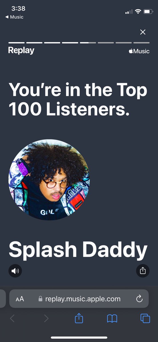 exercisebawls's tweet photo. feeling very special rn #AppleMusicReplay #splashdaddy @1800HOTDAD https://t.co/KIgvqLMn3Z