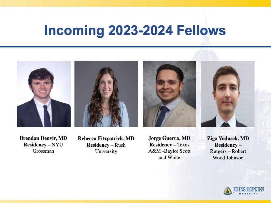 📣We are beyond thrilled to announce our incoming class of fellows to Johns Hopkins Rheumatology!! Welcome to the family and we can’t wait for July 2023! #superpumped #growingfam