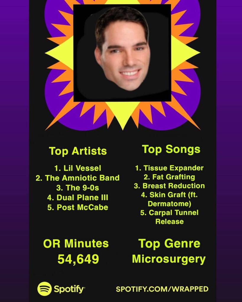 As 2022 wraps to a close, we’re looking back at some of our program’s greatest hits this year. Drop your favorite plastic surgery artists below 👇 
.
.
#acapsedu #plasticsurgery #prs #asps #aestheticsurgery #asaps #acaps #asrm #match2023 #plastics #sp… instagr.am/p/ClmTHl1y25S/