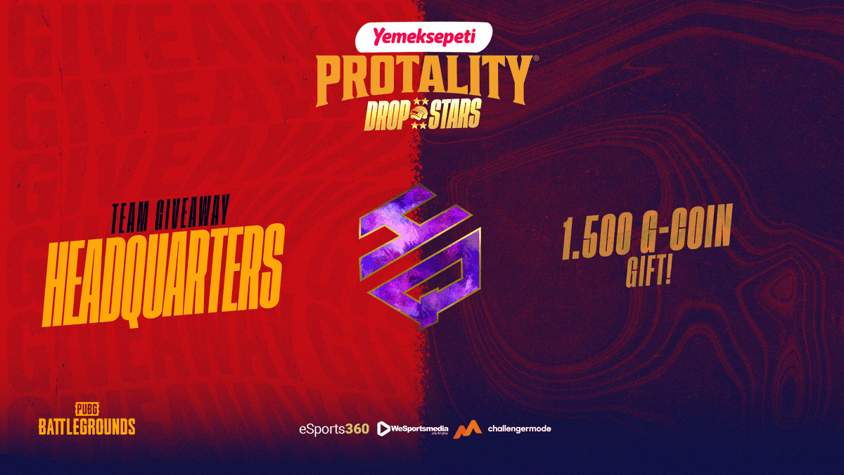 binlaggin147's tweet image. @protalitygg
 
@PUBG_TUR
 
Celebrating the Yemeksepeti PROTALITY DROPSTARS group stage together, to win go to 
twire.gg/en/pubg/fantas…
and include any HQ player and send me a screenshot of your team. Discord: BinLaggin#7386
We will make a draw and annouce the winner on 11-12-22.