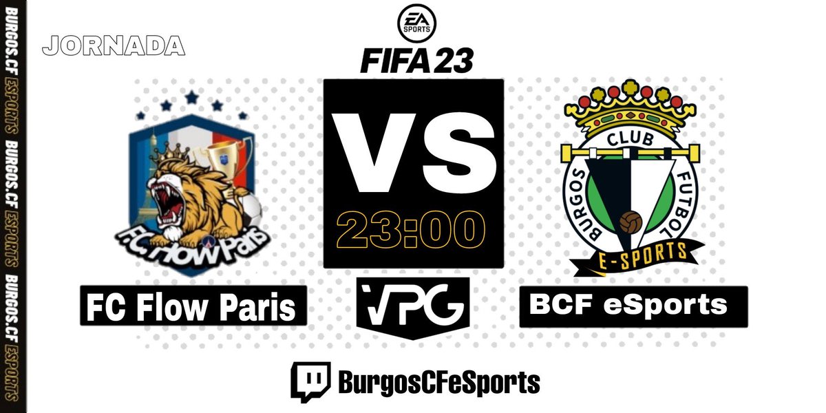 BCFeSports's tweet photo. 🎮¡Hoy juega nuestro equipo!🎮

🏆@PLGeFootBall 
🆚@SDBORJAesports 
🕥22:40

🏆@VPG_Spain 
🆚@FLOWPARIS2022 
🕚23:00

🏆@VFOspain 
🆚@UDAeSports
🕦23:20

#OrgulloYTradicion #EstoVaEnSerio https://t.co/ZQMj1NtinO
