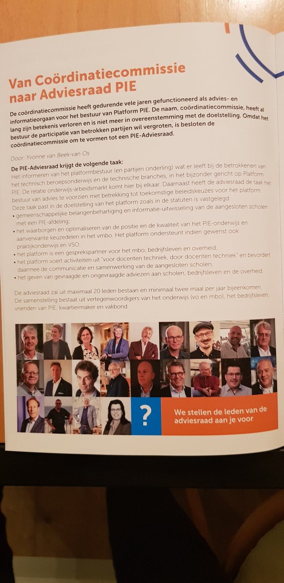 Vanmiddag start Adviesraad voor PIE-onderwijs. Zie foto. Belangrijk om technisch beroepsonderwijs in vmbo en mbo bij elkaar te brengen. Mijn intro over leraren, 'capabilities' en mbo-gat in techniek leverde brede discussie op. Mooie opbrengst voor jaarplan 2023.