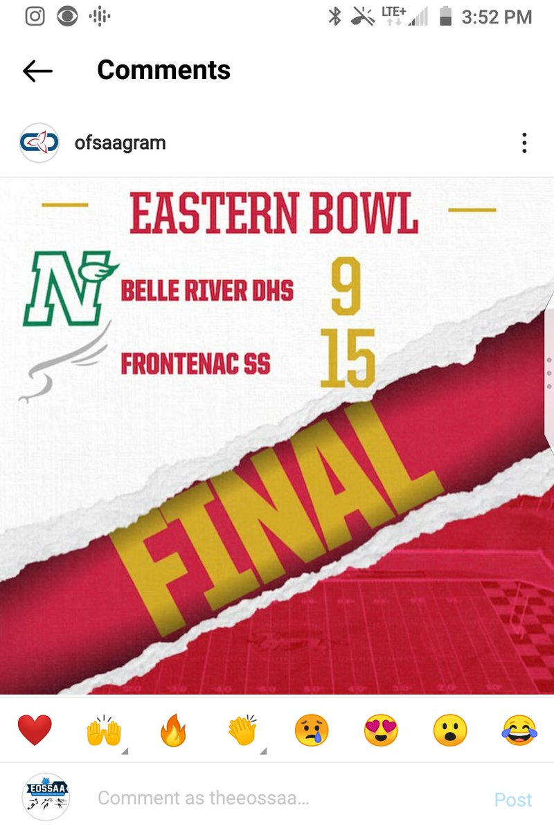 theEOSSAA's tweet photo. Congrats to the @FSSprops Football team and Coach @doylecoach on winning the OFSAA Eastern Bowl!!!!! https://t.co/3lEH2c7da8