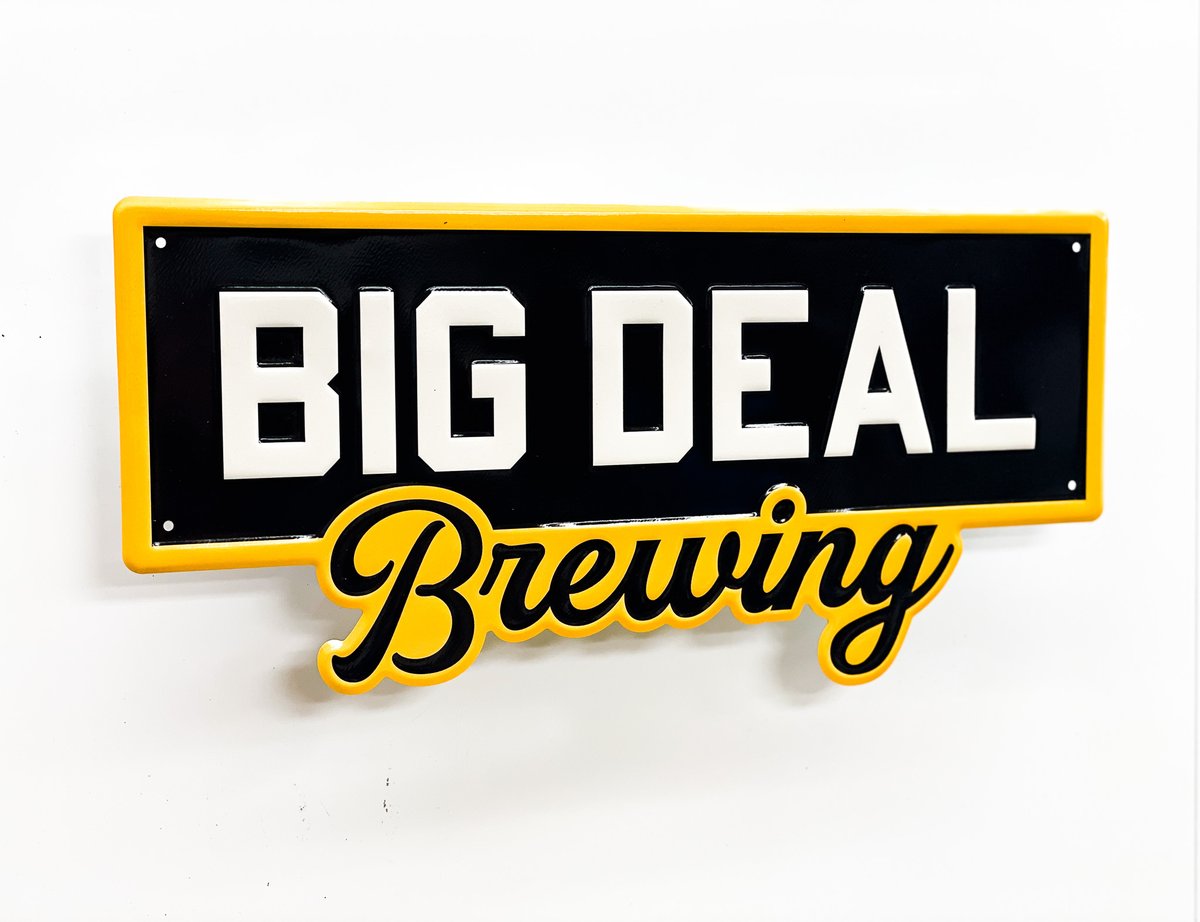 SciotoSignCo's tweet image. Check out these #bigdealbrewing tackers! 

#tintacker #beersign #brandedmerchandise #promotionalproducts #metalsigns #embossedsign #sciotosigns #barstoolsports