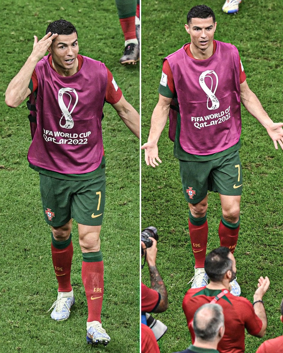 When your teammate scores :

Lionel Messi                          Ronaldo