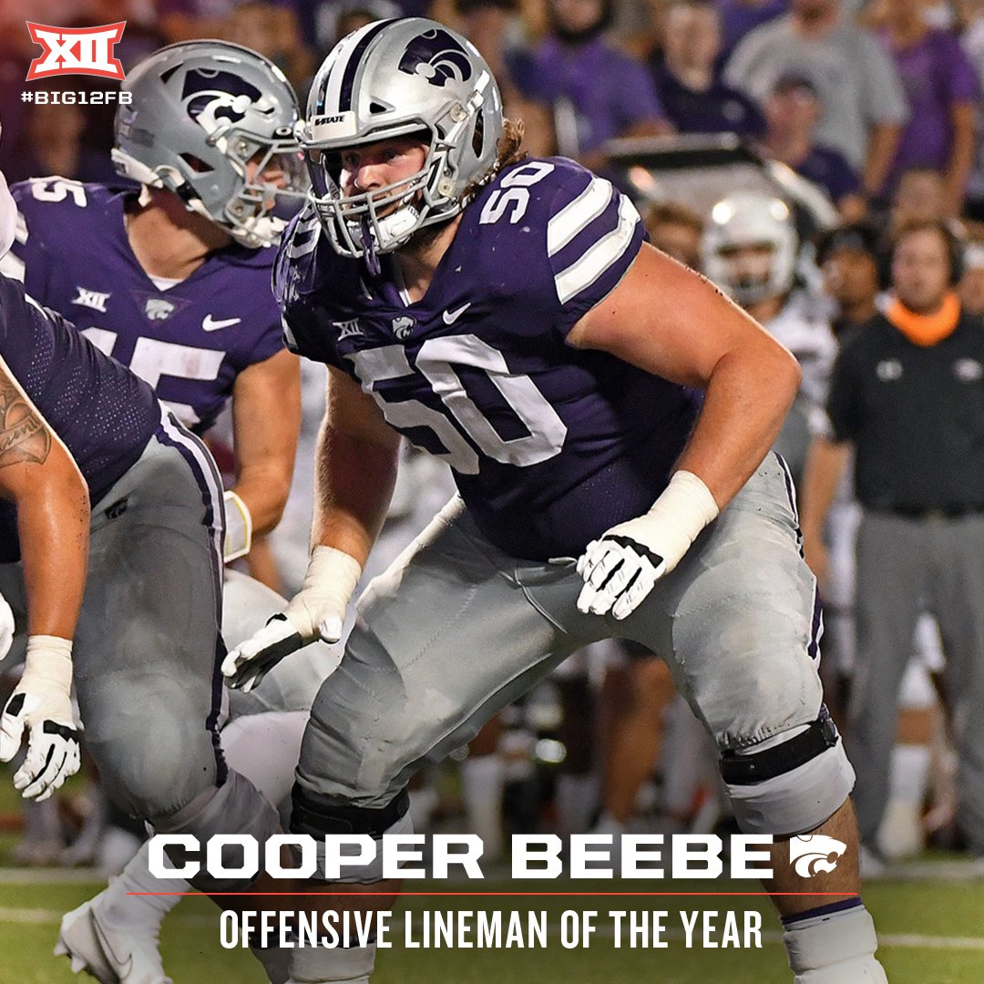 🏈 #Big12FB Offensive Lineman of the Year 🏈

Cooper Beebe, <a href="/KStateFB/">K-State Football</a>
 
📰 big12.us/3udwgEp