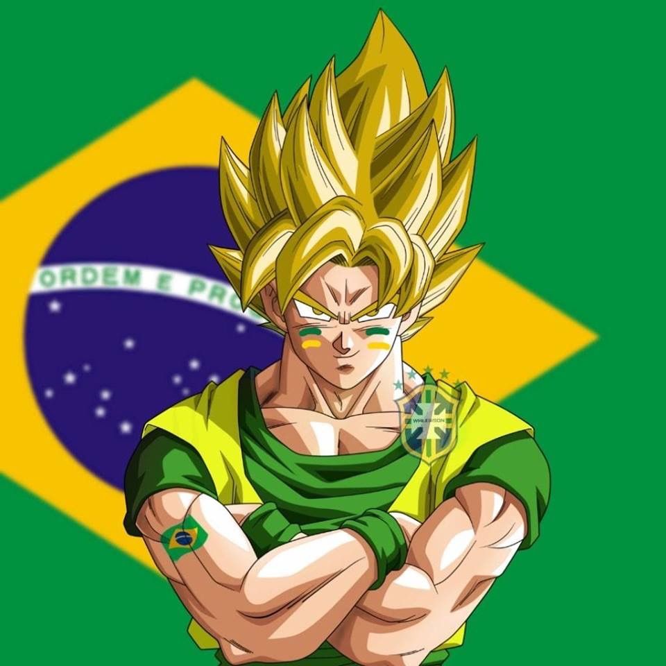 Camiseta Brasil 2022 Dragon Ball Super Goku Copa