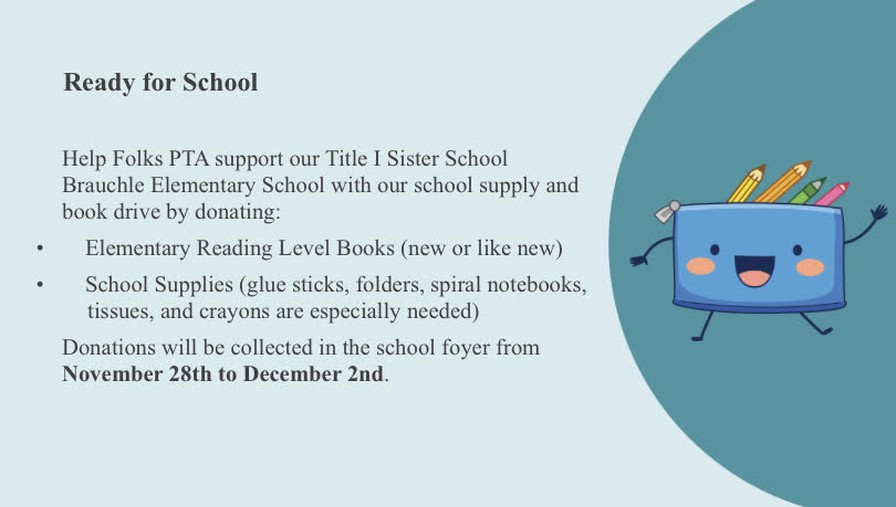 #ThankYou to <a href="/halfpricebooks/">Half Price Books</a> (Bandera) for helping us find a fantastic selection of books for our school supply drive!
Stallion families, Donations for the school supply and book donation benefiting Brauchle Elementary school ends Dec. 2!