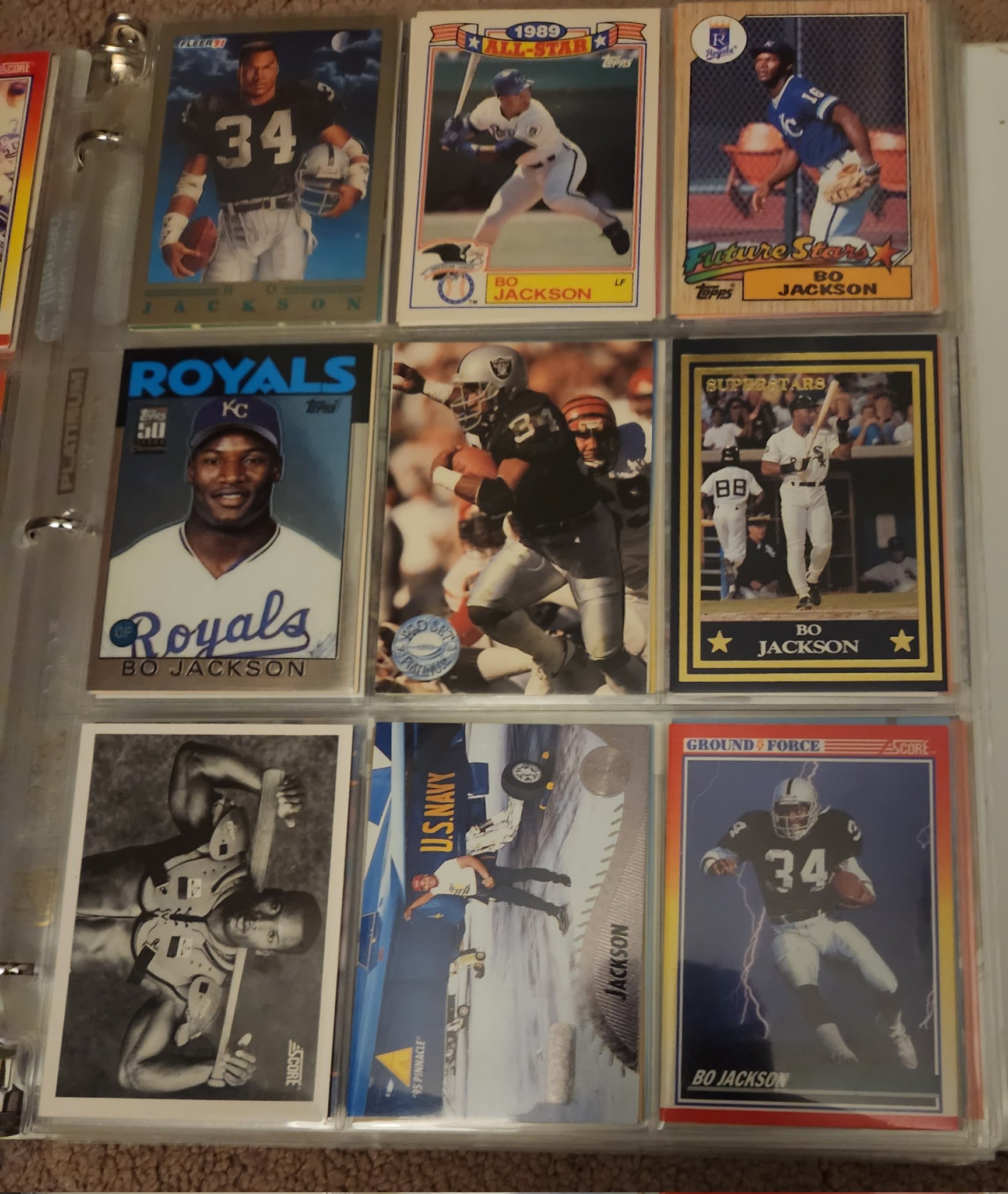 Bo Jackson turns 60 today. Here\s a sampling of his cards. Happy Birthday! 