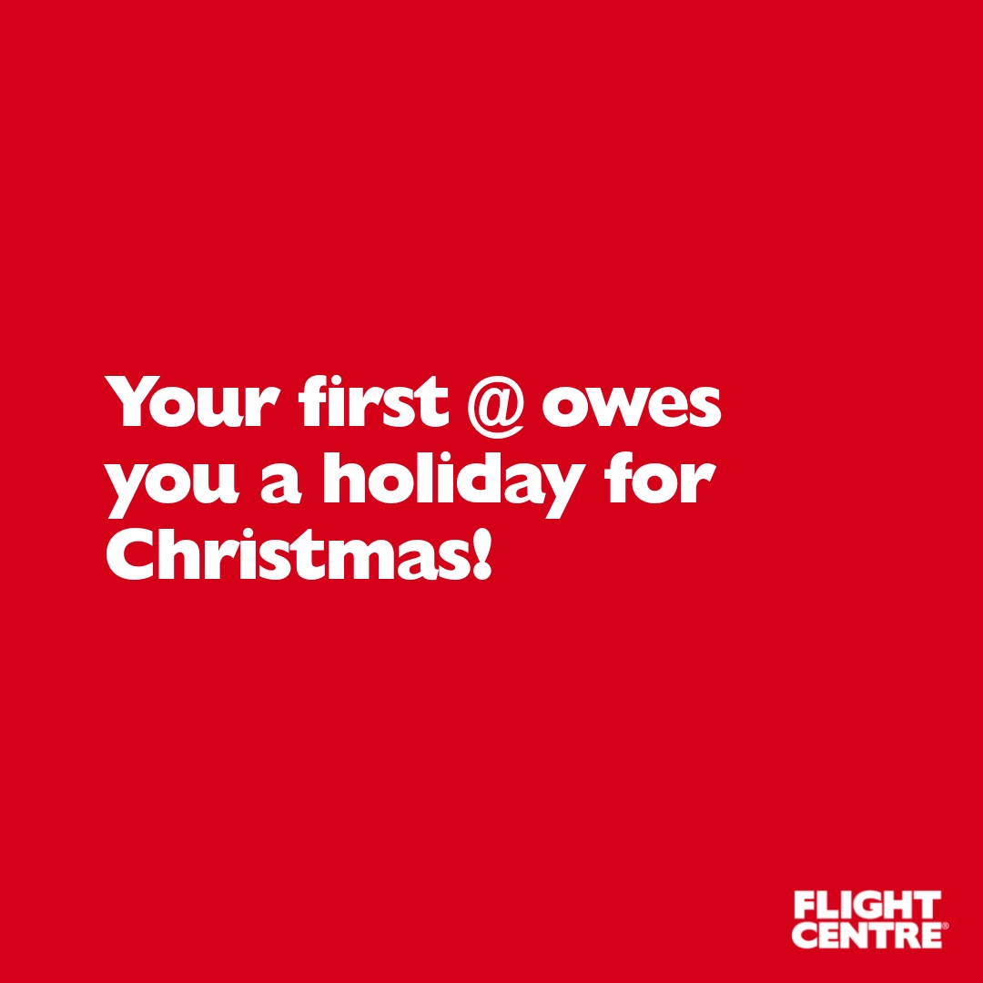 Send them to our website for information on Flight Centre Gift Cards 😉 That way you can choose the holiday yourself! 🎁 

👉 travl.to/6016dfq6o 👈