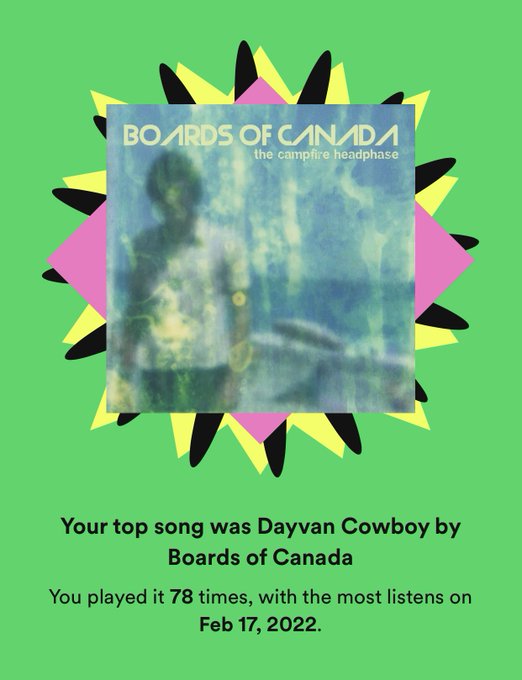 1 pic. So Boards of Canada is the band I listen to when I need to ✨calm✨. 
I put it on when I’m having