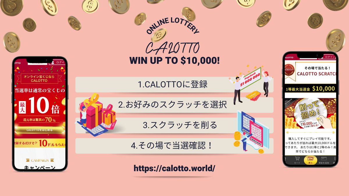 公式 Calotto キャロット スマホで完結 オンライン宝くじ Calotto Lotto Twitter