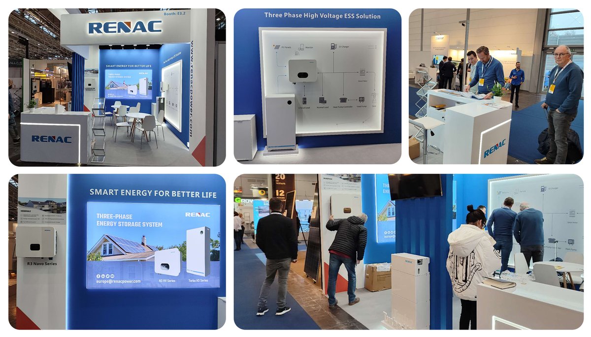 RenacPower's tweet photo. #Renac ESS solutions aim to meet the needs of various residential applications. Come to meet us at #SolarSolutionsDüsseldorf2022 in Germany today, you will learn more about us!
#Solar #Inverters #EnergyStorageSystems #Exhibition #RenewableEnergy https://t.co/cYSQstaev2