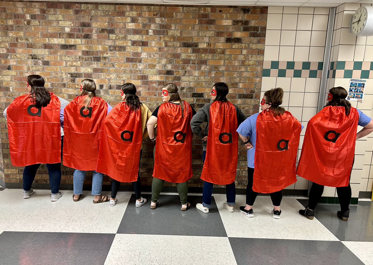 Superhero ‘a’ visited <a href="/ActonElementary/">Acton Elementary</a> this week.  He is one of the superhero vowels. They are the only letters with the superhero ability to say their name! We love using #secretstories to connect to phonics! #aesmakeyourmark.