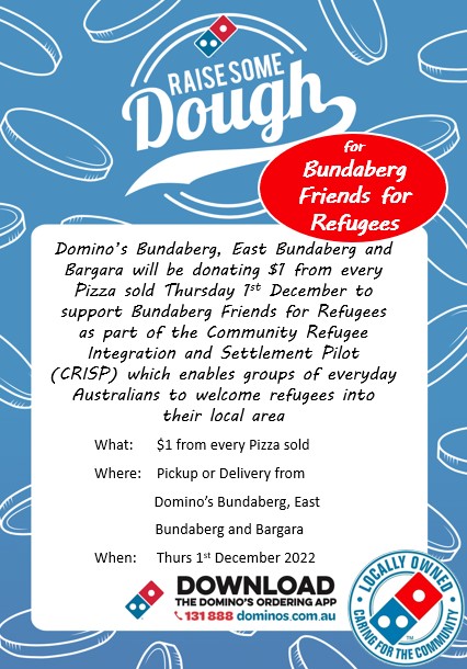 Dough Raiser to help settle a refugee family in Bundy!! #visitbundaberg