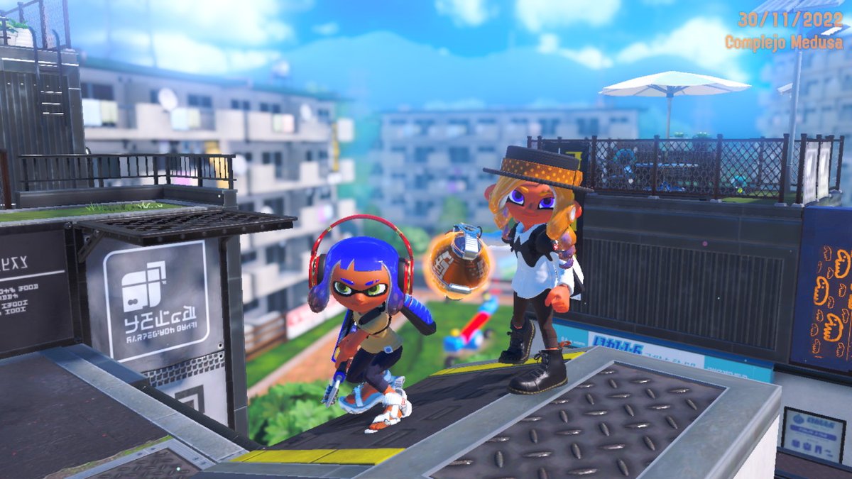 AmphyDenryu's tweet photo. De chill como dice la chaviza con @clemmyyy_ #Splatoon3 #NintendoSwitch https://t.co/6th1IDSgk4