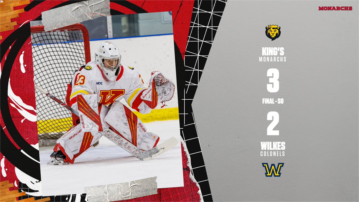WIH | IT'S KING'S-BARRE SZN! @KingsWHockey takes down Wilkes in the shootout as Syd Dahl makes 45 saves and Svetlana Yarosh scores the shootout winner! #MonarchNation // #EarnTheCrown
