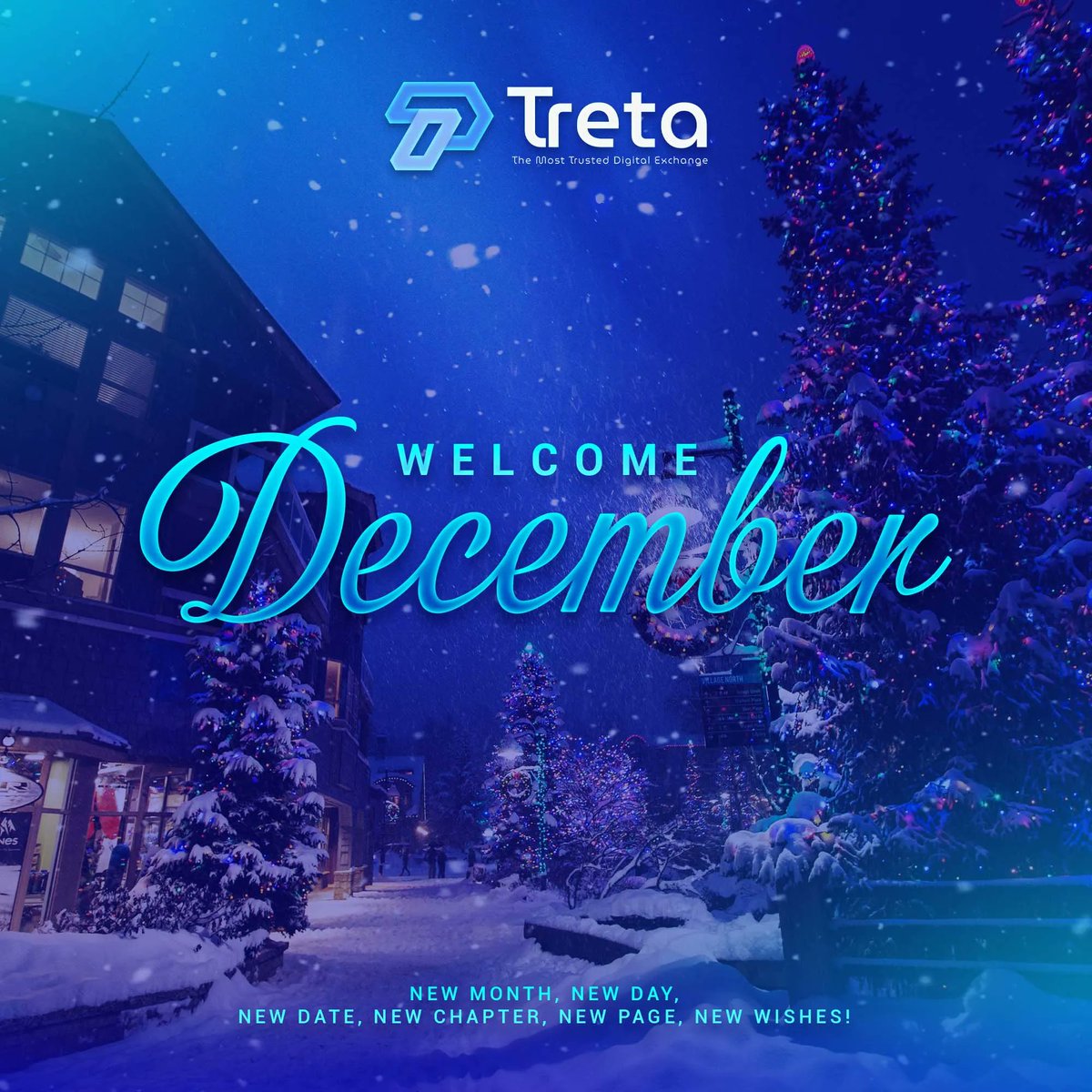 TretaExchange's tweet photo. Another month full of joy and happiness. A pathway to a new year. Welcome, December. ๐
#december2022 #cryptodecember #cryptoexchange#tretaxchange https://t.co/NNdYykdmxj