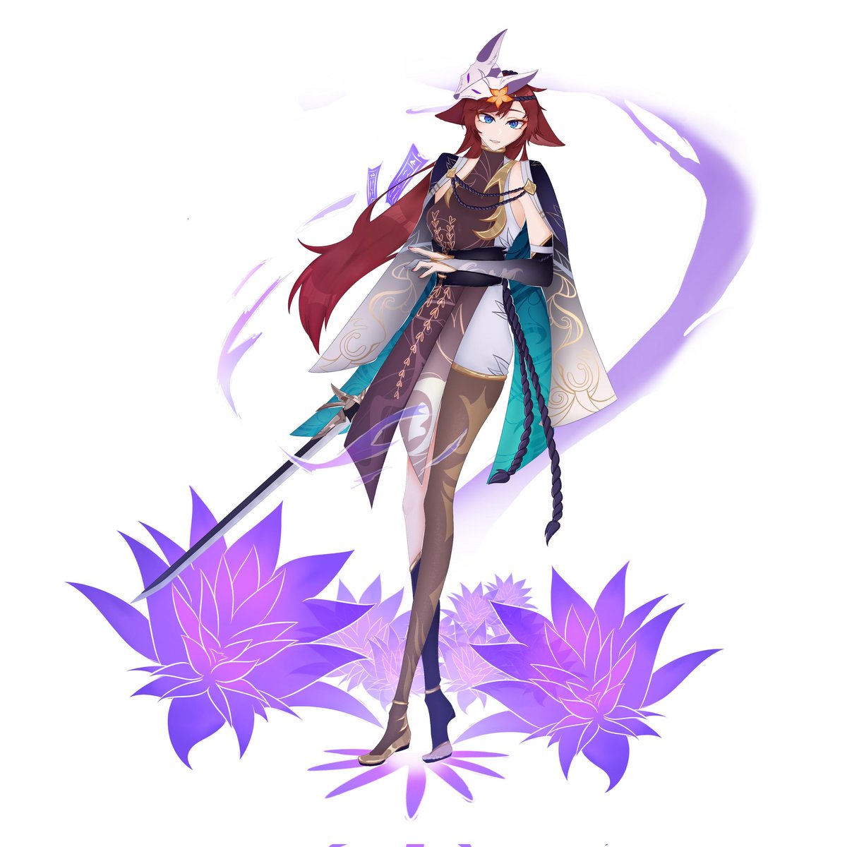 Ariko_04's tweet image. You didn't see the previous tweet omg.

#GenshinImpact #GenshinImpactOC #OC