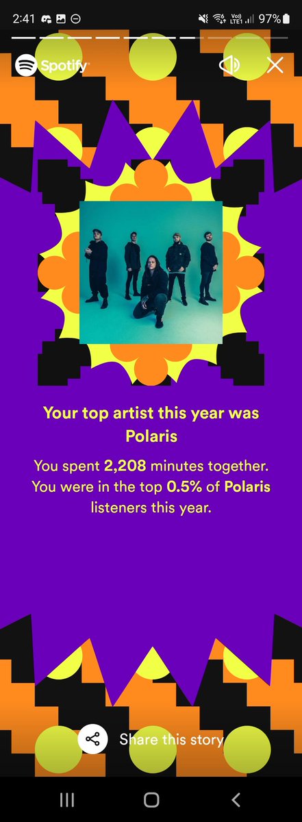 Nice to see that <a href="/PolarisAus/">P O L A R I S</a> is still at the top of my Spotify list