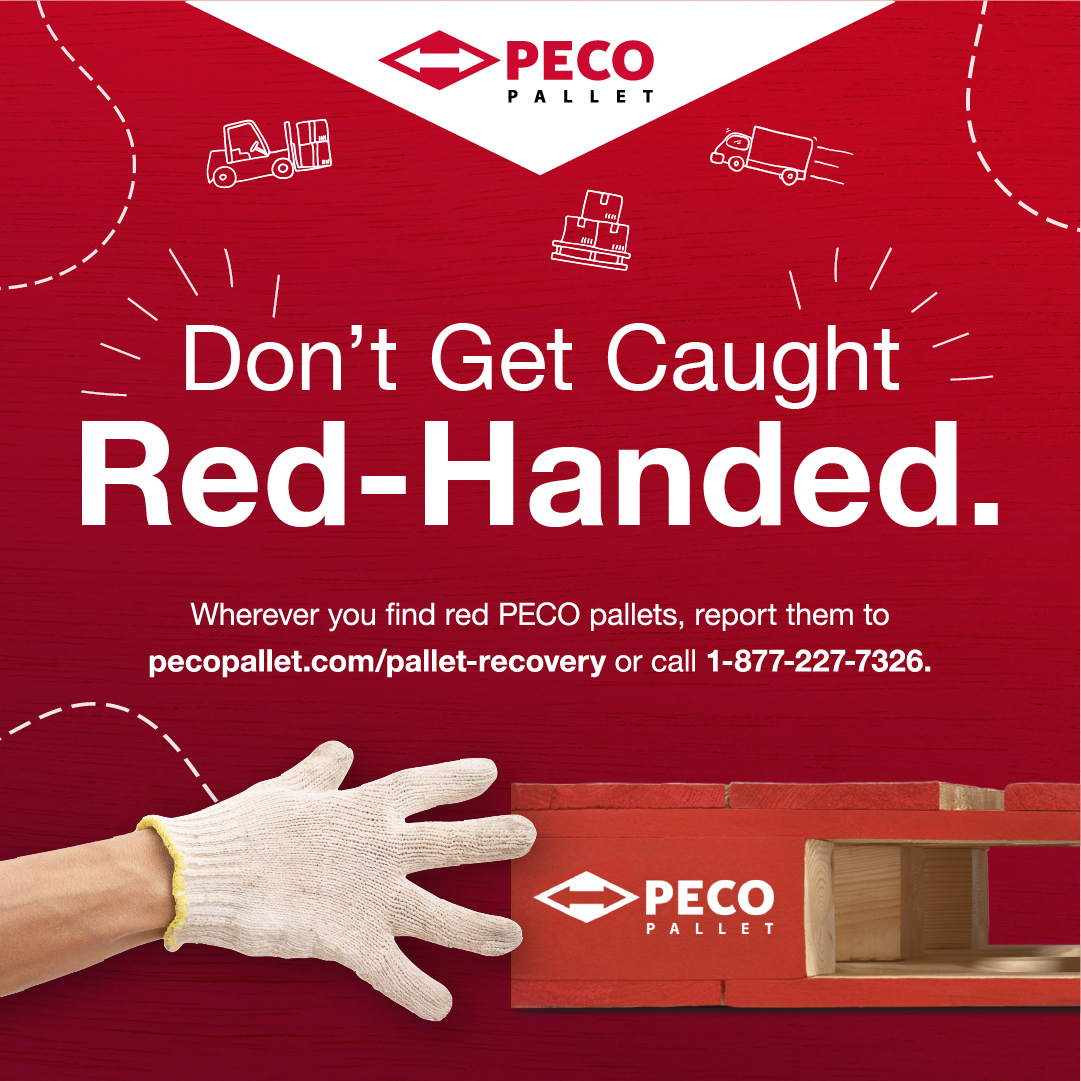 Remember: Wood block pallets that are painted red are the property of PECO Pallet. It is illegal to buy, sell, or repurpose PECO pallets. #PECOPallet #Pallets #SupplyChain #Sustainability pecopallet.com/pallet-recover…