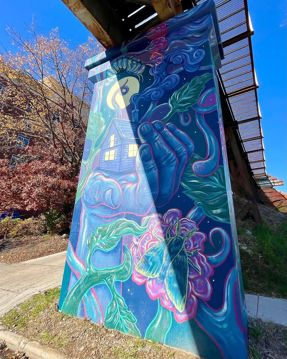 billkingDTR's tweet photo. Been such a long journey, but so glad to see railroad trestle mural FINALLY come to Glenwood South. Proud for @DowntownRaleigh to partner with @Glenwood_South to get this done. In past year, we have managed to get murals on railroad trestle &amp; utility building wall. Never give up! https://t.co/Puh3IvLHJl