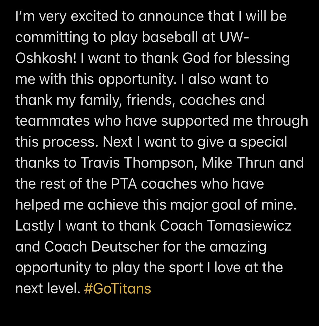 Committed! #GoTitans