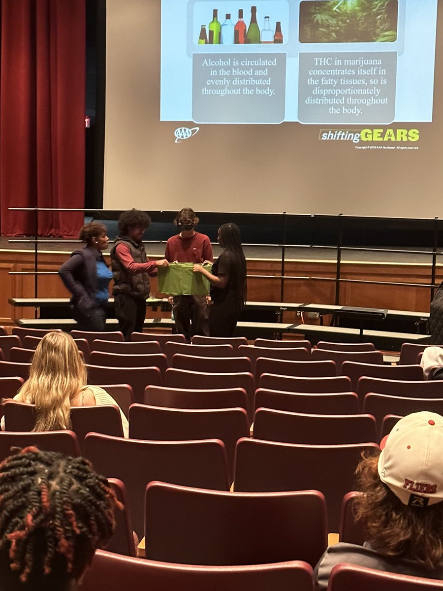 mgustray's tweet photo. Roz Thompson from @aaanortheast joined us in drivers ed today to talk about The Blunt Truth: driving under the influence &amp; some softball players joined in yoga this afternoon #goodday https://t.co/2jnDzLhAOu