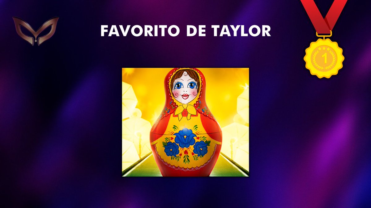 MaskSingerVirtu's tweet photo. La muñeca ha sido también la favorita de Taylor! @MunecaRusaMask_ https://t.co/hCiNvHdcME