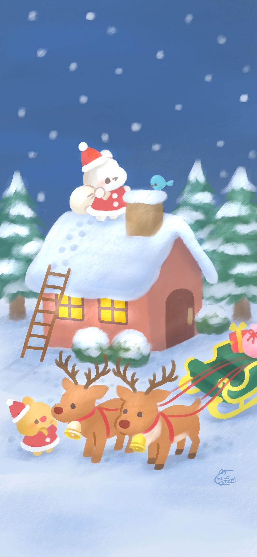 くぅもんせ 12月の壁紙 Amp カレンダーです サンタになったうさぎ達 よかったらお使いください 12月 カレンダー 壁紙 Xmas T Co Sxk3jmfwgh Twitter