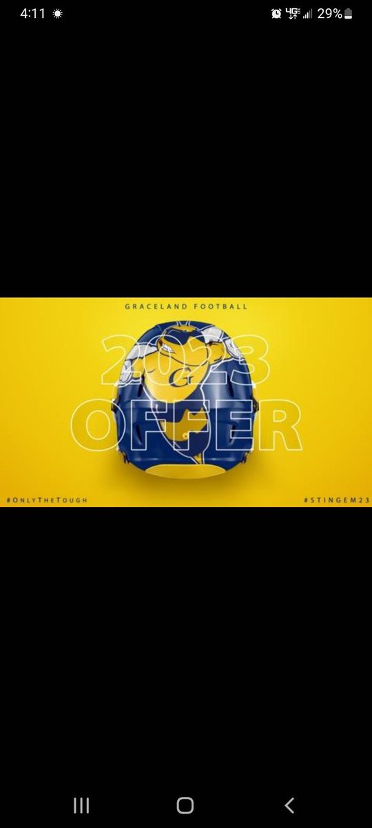 Blessed  to receive  a offer from Graceland University   <a href="/coachmcquillan/">Coach McQuillan</a> <a href="/GracelandFB/">Graceland Football</a> <a href="/BigORecruiting/">OxfordRecruiting</a> <a href="/OldGoldFB/">Oxford High School Football</a> <a href="/CoachSamAdams/">Sam Adams</a> @Tavon_Lawson