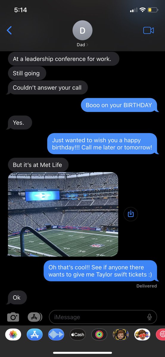 My dad is so over me
