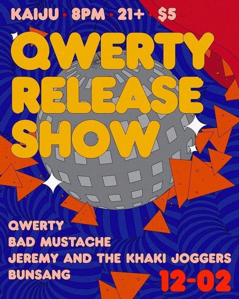 My friend <a href="/tess_le_mess/">Tess 🌈</a> plays in a killer group called QWERTY and they’re having a big single release show this Friday night at Kaiju in Germantown. Come see a great show!