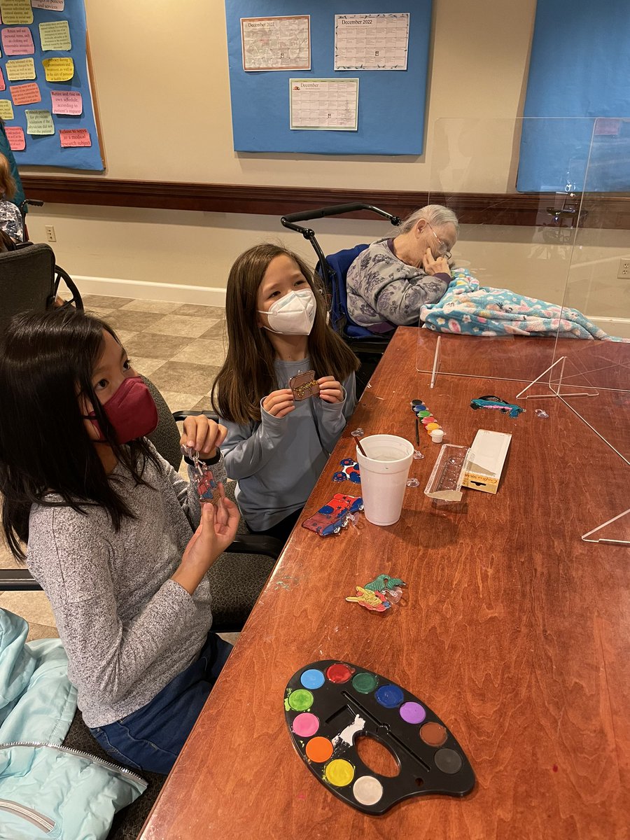We had a great time at The Grand of Dublin nursing home today! Our club members painted, colored, and read with the residents.