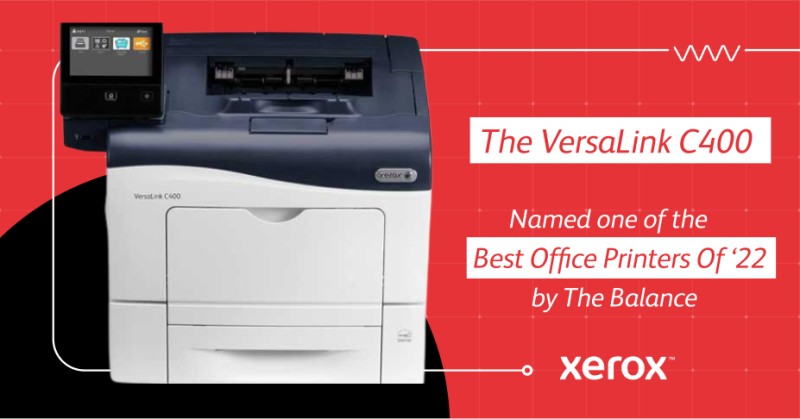 myComDoc's tweet image. The Xerox VersaLink C400 was named of the Best Office Printers of 2022. It&apos;s got it all -- incredible output, ability to handle specialized jobs, and is certified for efficient power usage. Learn more: xerox.bz/3XKBdC8