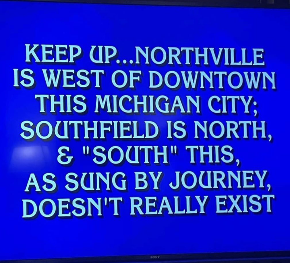BSMotorCity's tweet image. Jeopardy putting everybody’s brain into a pretzel describing where Detroit is located (via u/Stratiform)
