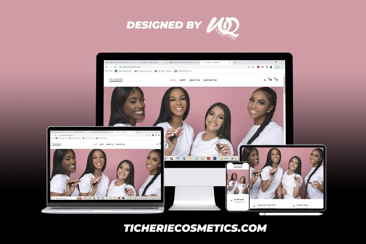 GeeGeeWse's tweet photo. Go check out @ticheriellc @_ticherie 🙌🏾 Site designed by the @QWoffices team 🔥🔥 https://t.co/h4j8tf7Lwr
