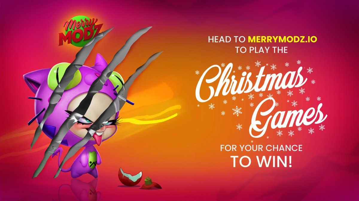 Krampus means business, connect to merrymodz.io &amp; play Dark Christmas!

You must have a #MerryModz #NFT &amp; complete the Dark Christmas to unlock the next game!

Also, Like &amp; Retweet this image for the chance to win a Relentless ITFK, details 👇