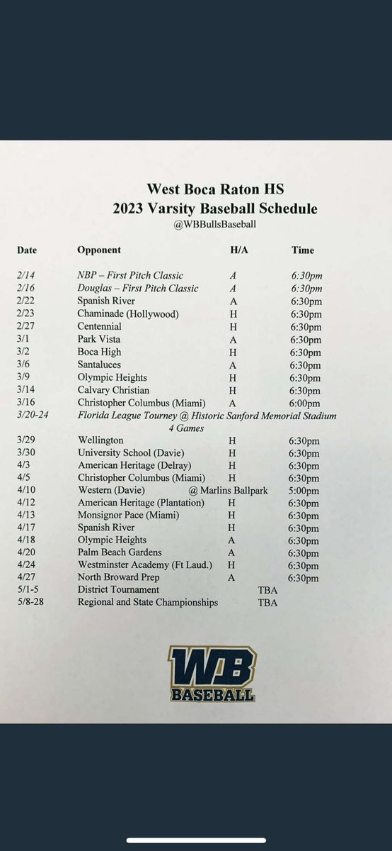 BehumbleP's tweet photo. New spring schedule https://t.co/rDisPU5iWG