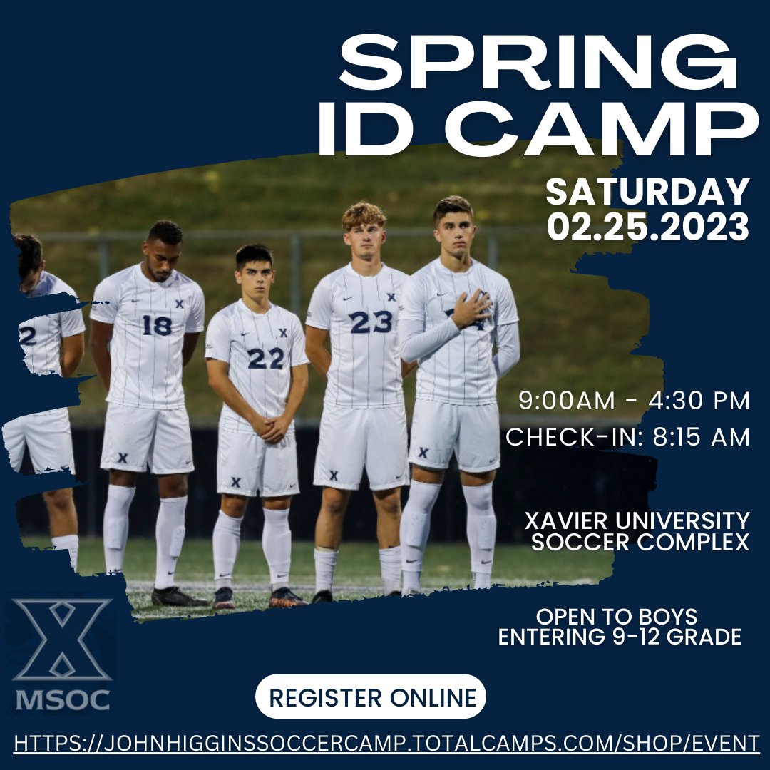 XUSoccerCamps's tweet photo. Our Winter camp sold out in record time so we have decided to add a Spring date. We have Ohio State, Wright State, Dayton, NKU, McKendree, Thomas More, Wilmington, and Bluffton working the winter camp and will have a similar staff at this Spring camp. https://t.co/5Q8Z3CjuJ2