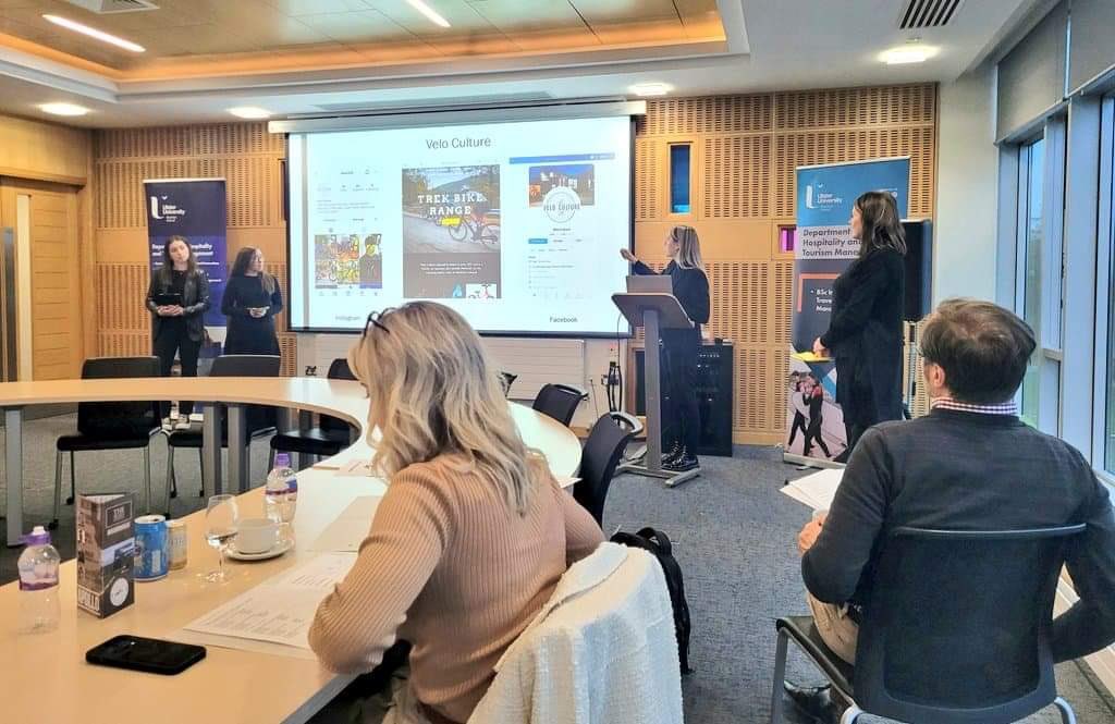 meskutes10's tweet photo. Today our group had an amazing opportunity to present our #digital #strategy in front of #DragonDen panel. I would like to thank Stephen and Hannah for an opportunity to discuss #VeloCulture &amp; #TwoTwenty 🚴🏻‍♂️✨. #ITTM https://t.co/ycG9ERswIo