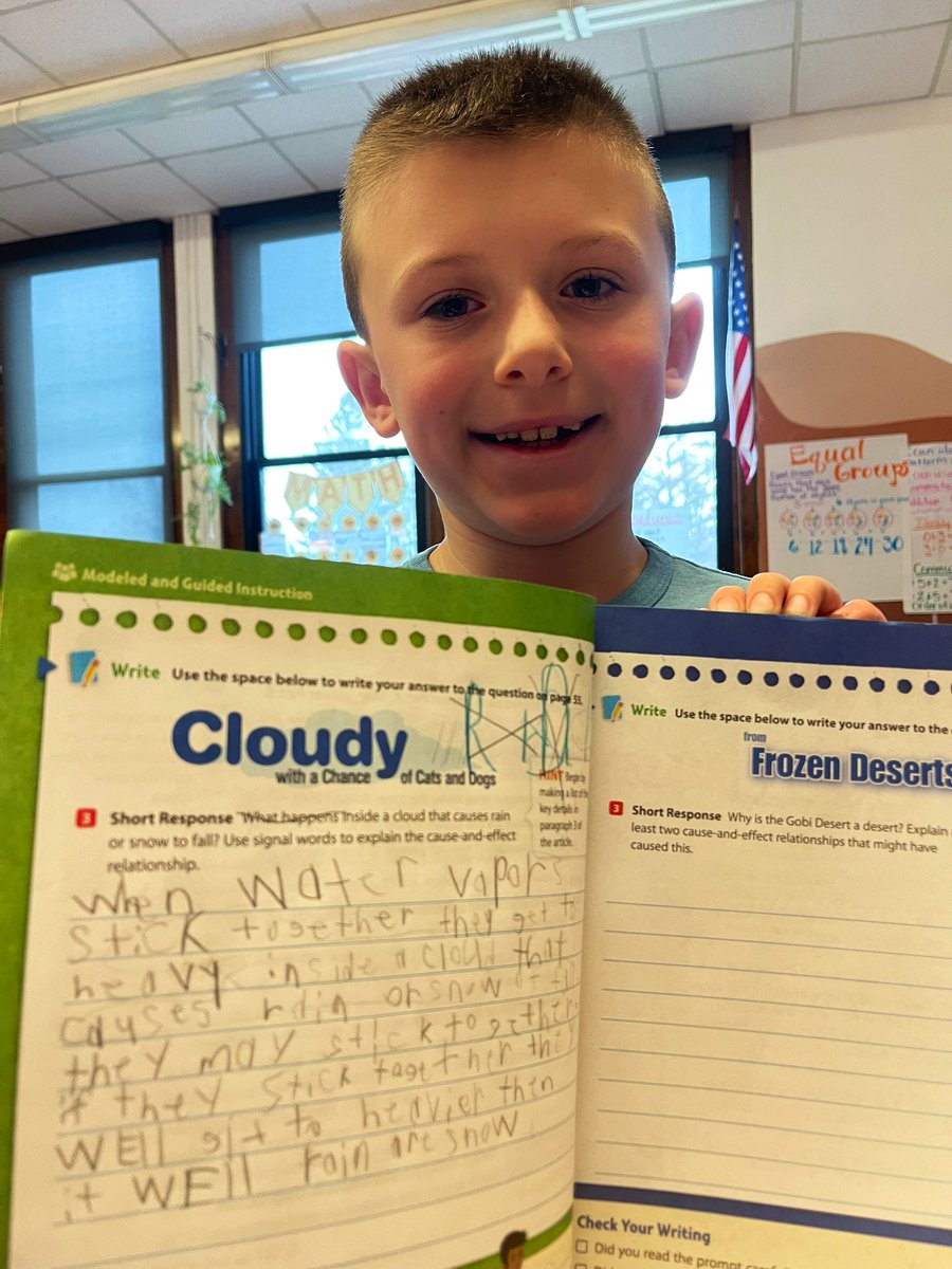EmilyCron16's tweet photo. If you know me, you know this was a good day 📝 ☁️ they might be small, but they are MIGHTY writers! @CurriculumAssoc @ElmSt_WCSD #wcsdletsgo https://t.co/y2Zvn3rMzC