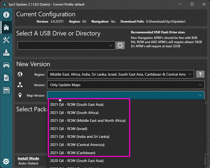 CyanLabs's tweet photo. Added individual ROW regions for 2021 Q4 Maps to Syn3Updater, these are not ESN locked! so do not need a reformat! https://t.co/2GPTA43ltt