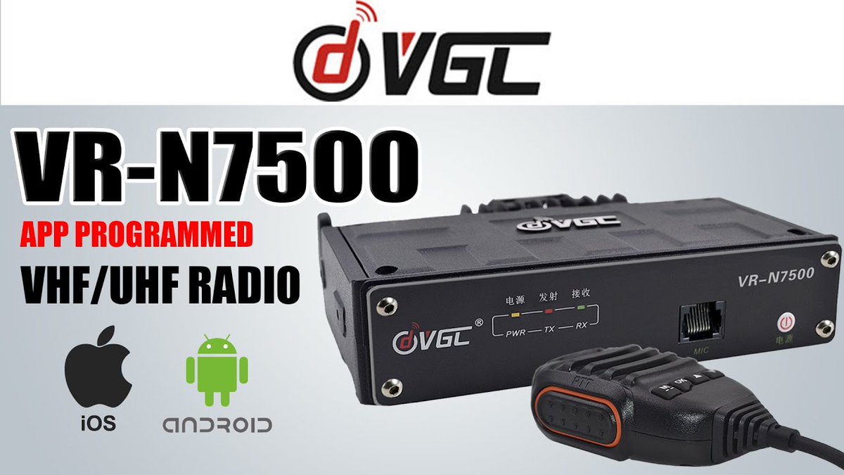 VERO VR-N7500 50W Dual Band Mobile Radio With APP Programming qrznow.com/vero-vr-n7500-…
