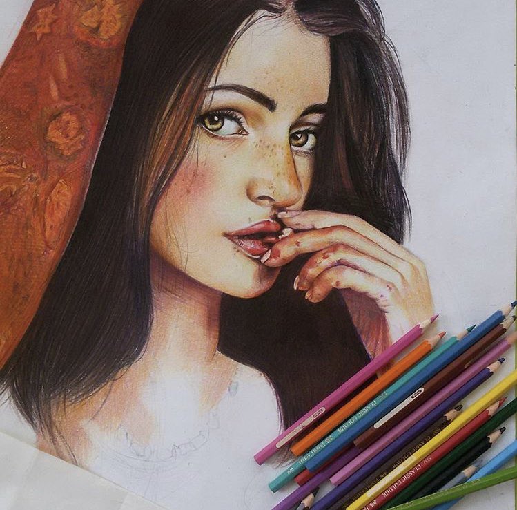 Hi fam

This is my new artwork drawing with pencil colors but it’s not enough finish she is Afghan girl and her eyes and the interesting thing is that she is eating Pomegranate  

Available on <a href="/opensea/">OpenSea</a> 
Reserve 0.02 ETH 
 #NFTs #NFT 

Links 👇

opensea.io/assets/matic/0…