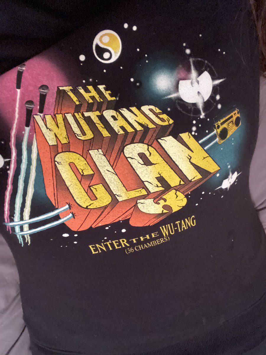 TheRealSonia's tweet photo. #WuWednesday #WuWear #WuTang
Absolutely beaut, so clever & pays homage to one of hip-hopโs all time best albums: Enter the Wu-Tang (36 Chambers)๐๐ผ๐
I love it ๐ & love the fact Iโm still wearing Wu Wear nearly 30 years after first time I rocked that shit #wumami ๐ @WuTangClan https://t.co/Gh3eD6oIYA