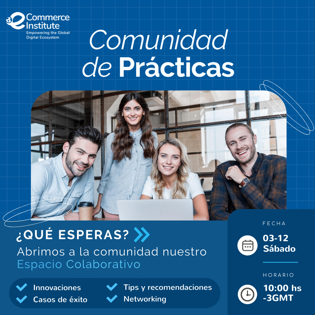 einstituto's tweet photo. 💥Abrimos a la comunidad en general nuestro espacio colaborativo!🤯
Queremos invitarte a la última sesión virtual de #ComunidaddePrácticas del año.
📌 Sábado 3/12, 10:00hs (GMT-3) 

Temática: Ecommerce 360💫

¡Regístrate! 👉 https://t.co/uE471451G3

#networking #digitalcommerce https://t.co/Wm2asDo7iy