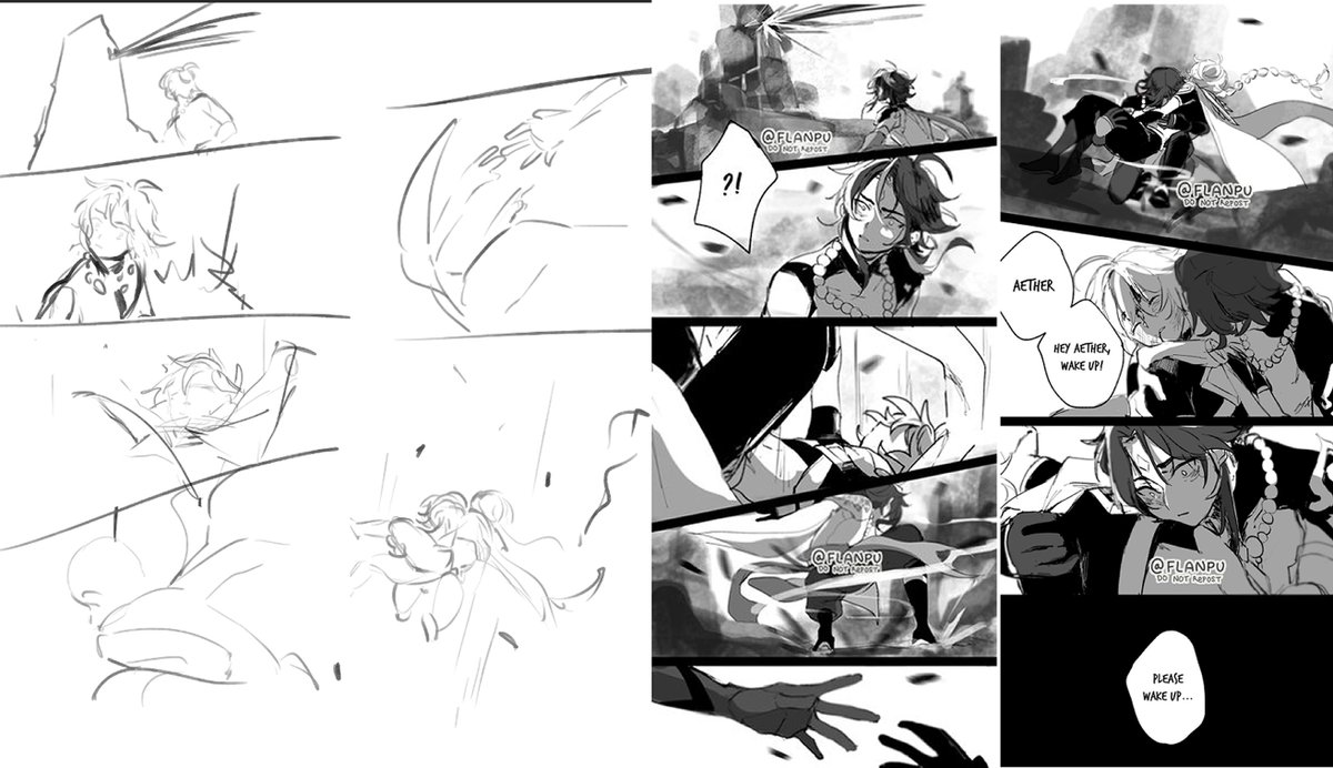 I love making these comparisons and looking back on my "sketch" layer because wtf is that 